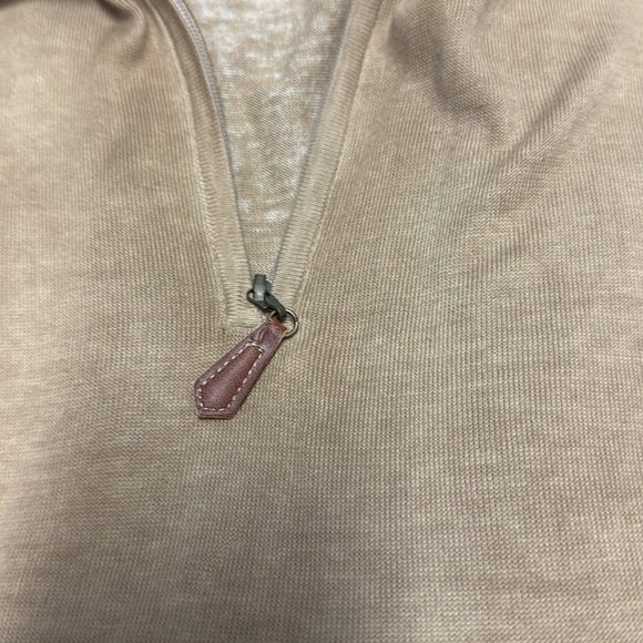 Raffi Linea Uomo - Sand Light Sweater Woven 1/4 Zip - XL/54 - NWT - Picture 5 of 5